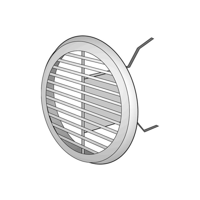 Helios Lüftungsgitter Metall LGR 100e, edelstahl