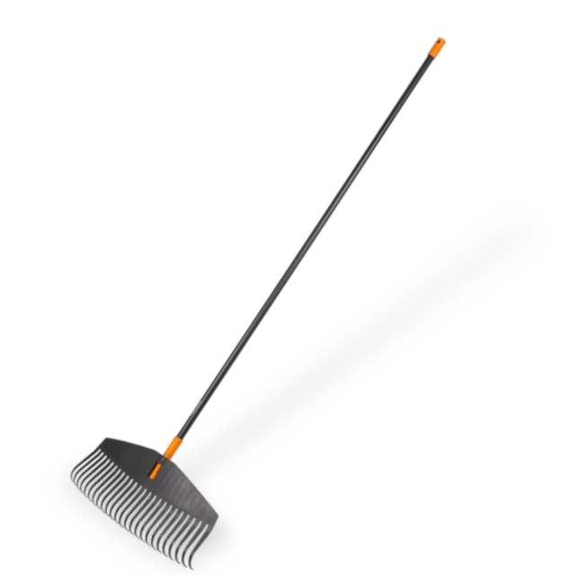 Fiskars - Besenrechen mit massivem Aluminiumstiel, l. b. 1710 mm. A.135016