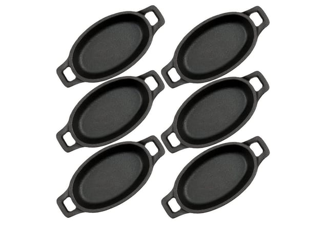 Servierpfännchen Set (6-er Pack) Gusseisen Grillpfannen - Bbq-toro