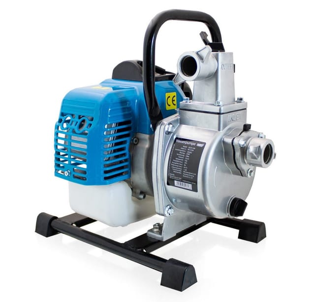 Bituxx - Benzin Wasserpumpe 32ccm Motorpumpe Benzinwasserpumpe Gartenpumpe Garten Bis 6000 Liter/h 1,0 Zoll Förderlänge 30m 1,23 ps
