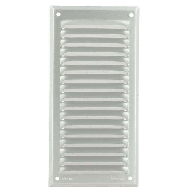 1LM3015B Nicoll Grille Nicoll 1LM3015B persienne aluminium blanc avec moustiquaire 30x15cm