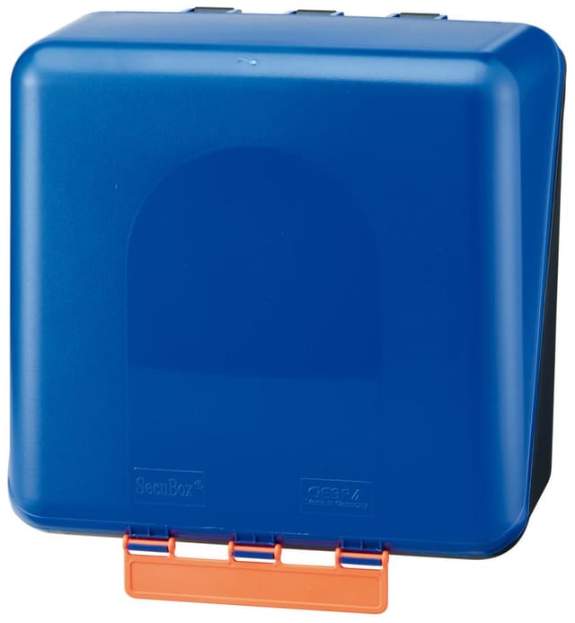 Aufb.Box secu Midi ohne Gebotszeichen, blau - Gebra