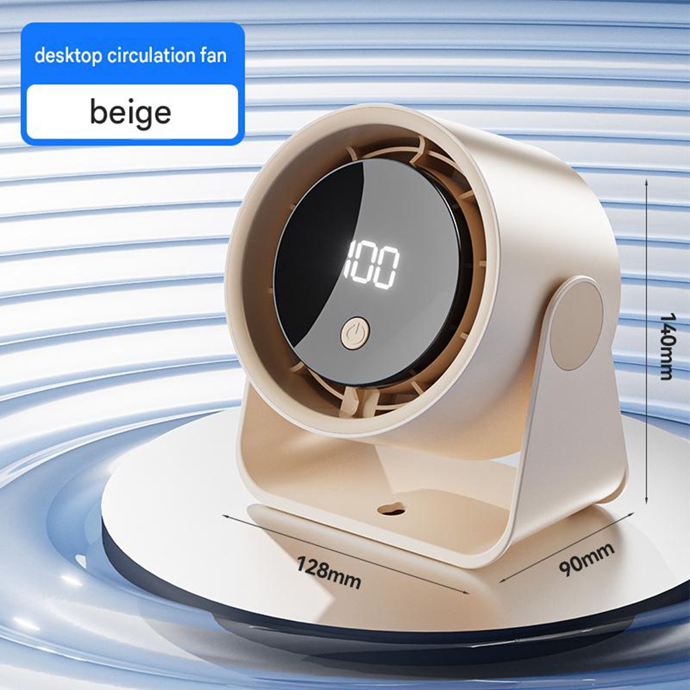 Usb-wiederaufladbarer Tischventilator, Leiser Mini-ventilator, Kompakter Ventilator Für Büro, Schlafzimmer, Studentenwohnheim Und Reisen, Sorgt Für Gute Luftzirkulation, Kostengünstige Kühlung, 1 Stüc