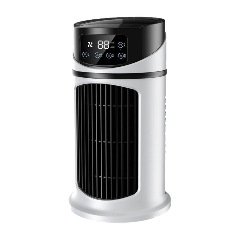 Usb-ventilator Mit Sprühfunktion, Multifunktionaler, Tragbarer Luftkühler, Luftbefeuchter, Timer, Tischventilator Für Zuhause, Schlafzimmer Und Büro, Preisgünstiger Luftkühler, 1 Stück, Weiß