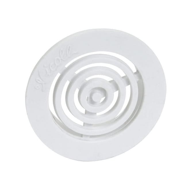 Nicoll - Rundes Lüftungsgitter Ø35 mm ohne Fliegengitter für Schreinerei - Weiß - B33