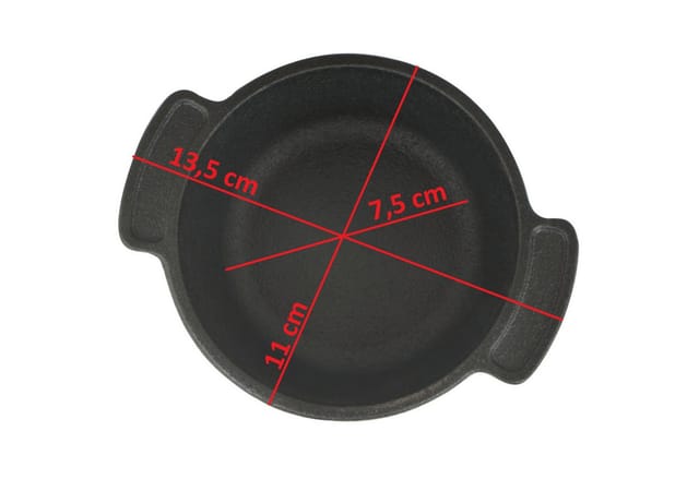Serviertöpfe Set (6-er Pack) ø 11 cm Gusseisen Mini Gusstopf - Bbq-toro