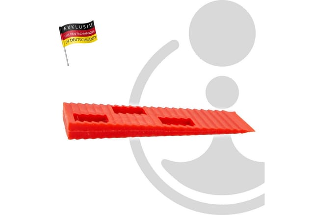 MASTERPROOF PROFESSIONAL Unterlegkeile Ausgleichskeile Montagekeile 1 - 6 mm, 16 Stück, mit Kerbe