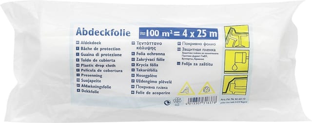 Abdeckfolie hdpe Standard 4 x 25 m 100 m² Abdeckplanen Abdeckvliese