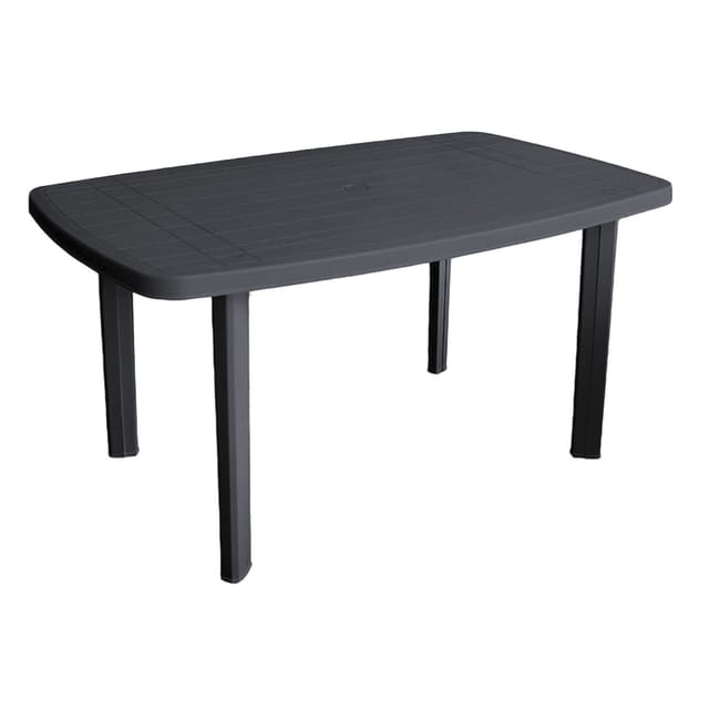 Gartentisch Anthrazit 140x90x72cm-DFAR036AN