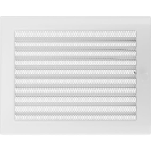 Kratki Kamin Luftgitter weiß Ofen Lüftungsgitter Warmluftgitter Kaltluftgitter Kamingitter 220x300mm mit Lamellen