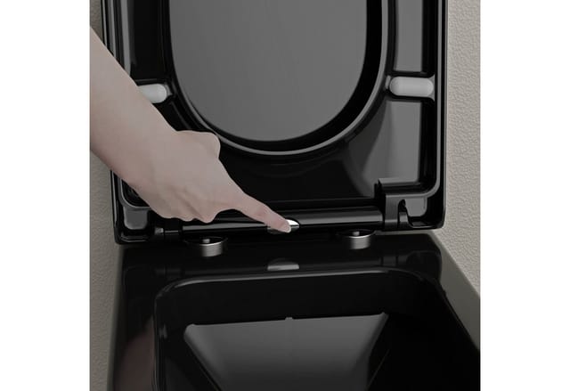 WC-Sitz Bernstein U1002 Softclose Schwarz glänzend