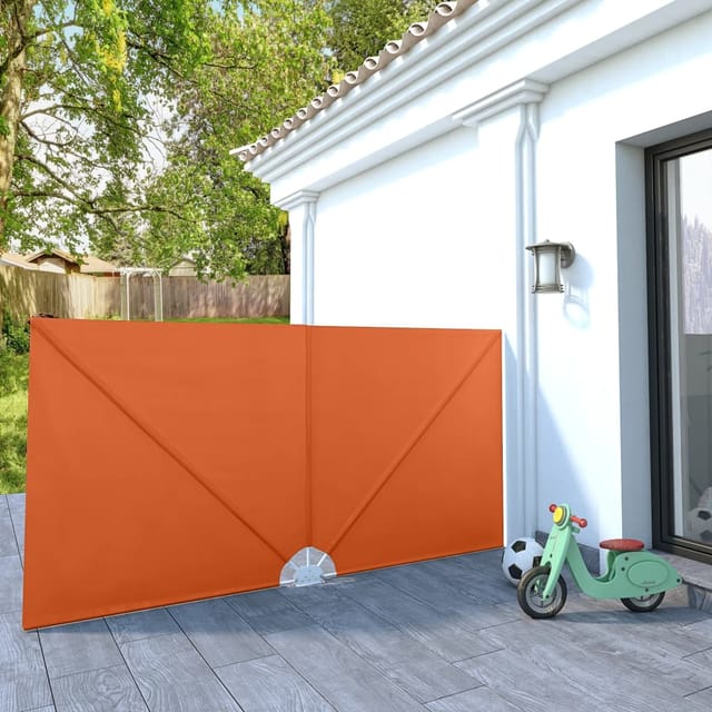 Vidaxl - Faltbarer Terrassen-Seitenfächer Terracotta-Rot 300×150 cm