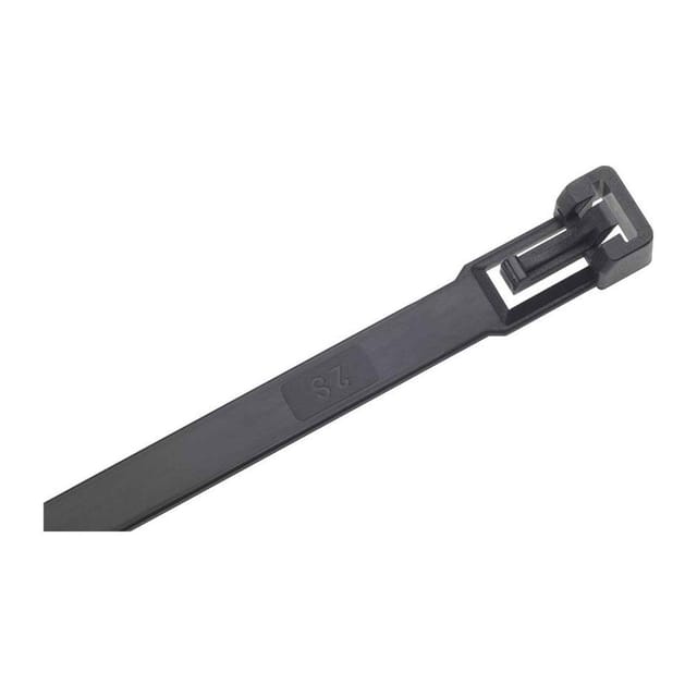 Sapiselco - Kabelbinder Nylon lösbar schwarz 100 St. 360x7,5mm