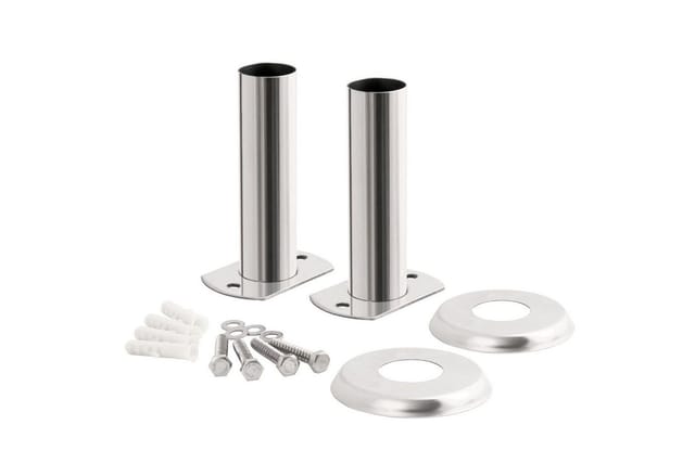 Edelstahl Poolleiter Halterung ø 40 mm Montageset für Pool Leiter mit Flanschrohr - Zelsius