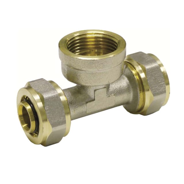Schraubfitting T-Stück 20 x 2 - 3/4" IG - 20 x 2
