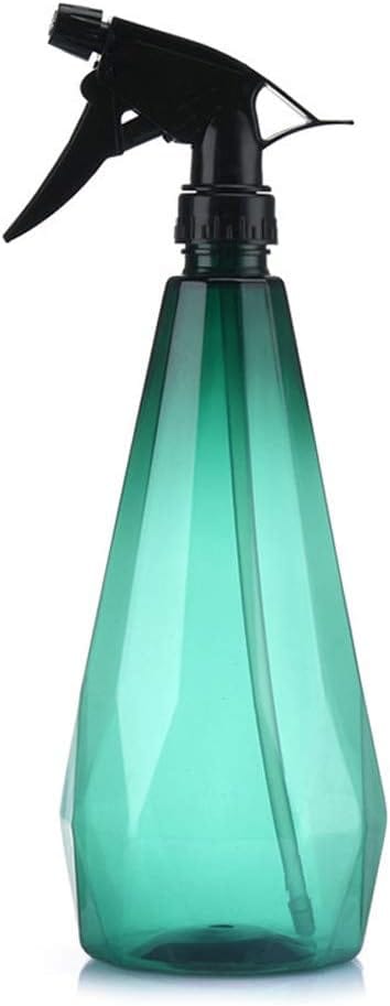 Ersandy - Wassersprühflasche, 1 l, Kunststoffflaschen, Wassersprühflasche, transparente Sprühflasche, leerer Auslöser, nachfüllbare Sprühflasche, grün