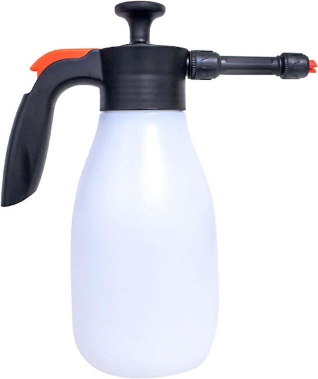 Ersandy - Autowasch-Schaumsprüher – 1,5 l manueller Gartensprüher mit Wasser zum Vernebeln, Sicherheitsventil, Druckpumpensprüher für Rasen, Garten,