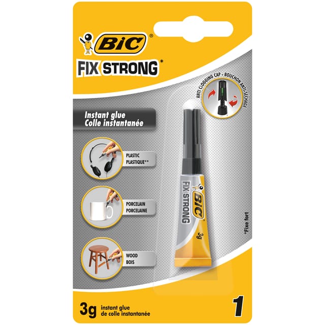 BIC Fix Strong Liquid - Cyanacrylatkleber 3g, starke Bindung
