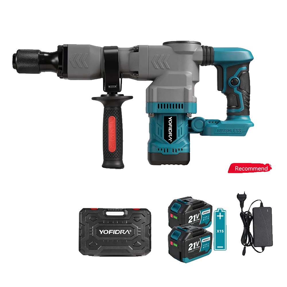 Elektrohammer, Bürstenloser Motor, Hohe Schlagfrequenz, 4,5-ah-akku
