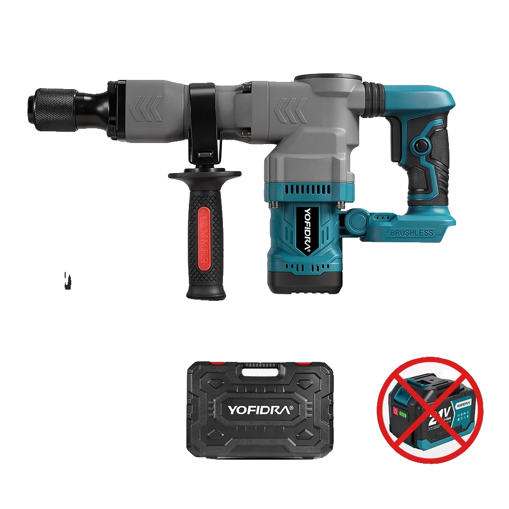 Elektrohammer, Bürstenloser Motor, Hohe Schlagfrequenz, Kein Akku Erforderlich