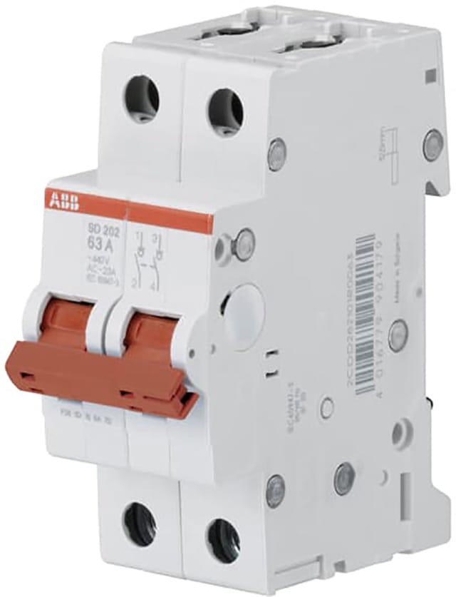 ABB - trennschalter 32a 2p sd202/32 2cdd282101r0032 m990414