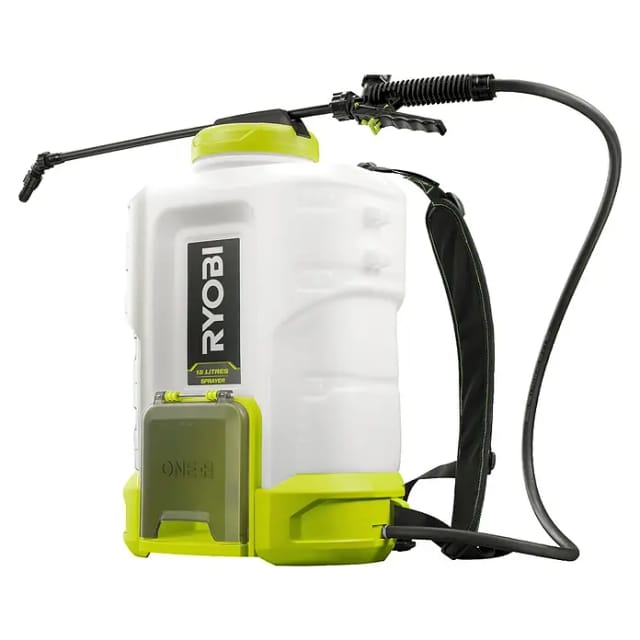 RYOBI - Rucksacksprühgerät 18V - bis zu 6,2 bar - Durchfluss 1 l/min bis 1,8 l/min - Tank 15 L - ohne Batterie verkauft - RY18BPSB-0