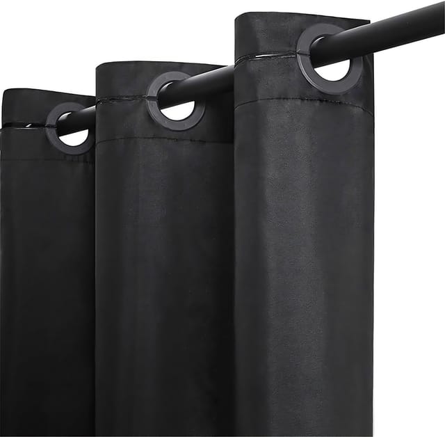 Aluminium-duschstange 70-120 cm - mattschwarz Tendance