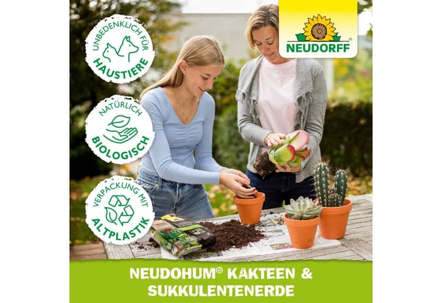 NeudoHum Kakteen & SukkulentenErde - 3 Liter - Neudorff