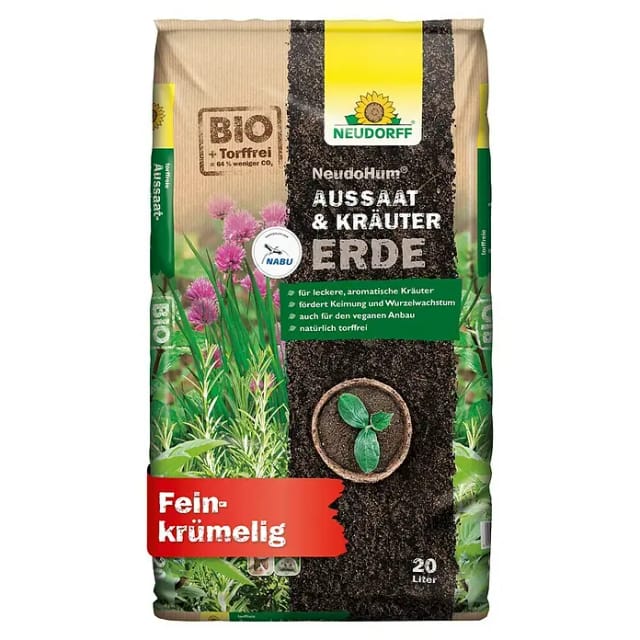 NeudoHum Aussaat- & Kräutererde - 20 Liter - Neudorff