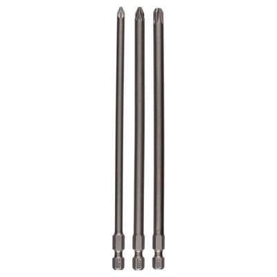 Bosch 3tlg. Schrauberbit-Set Extra-Hart PZ1 PZ2 PZ3 152 mm