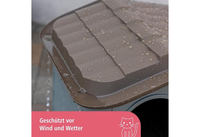 Katzenhaus Paola Eco (auch geeignet für kleine Hunde, 60 x 51 x 41 cm) - Kerbl