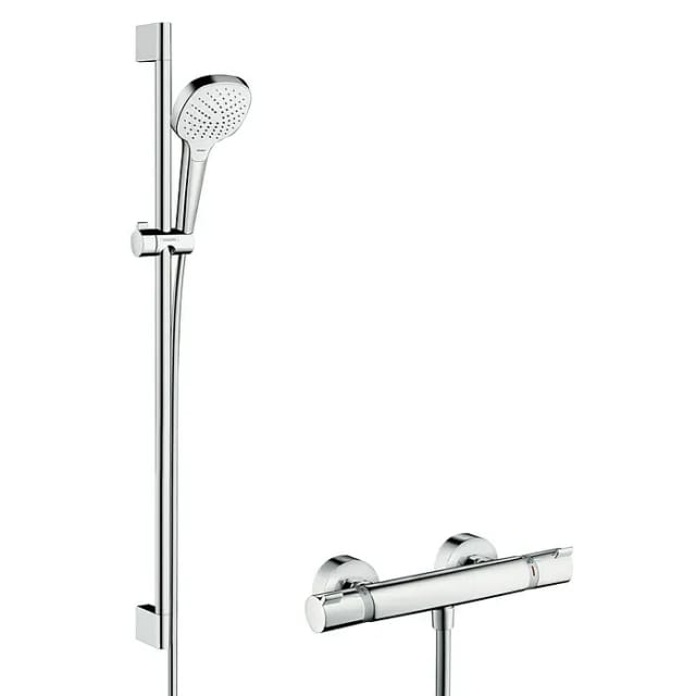 Croma Select e Brausesystem Aufputz Vario mit Ecostat - Hansgrohe