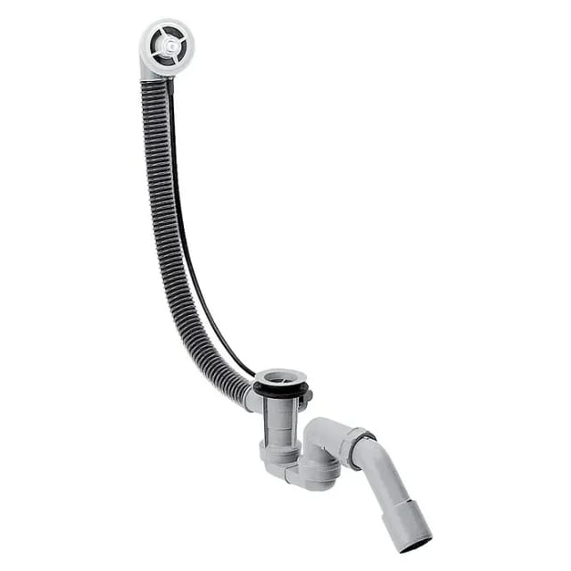 Hansgrohe - Flexaplus Wannen Ablaufgarnitur und Überlaufgarnitur Grundset mit flexiblem Überlaufschlauch