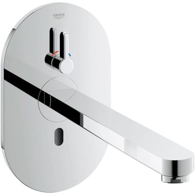 Infrarot-Elektronik für Waschtisch Eurosmart ce, Ausladung 232mm, Mischung, Fertigmontageset, Steckertrafo 100-230V, Chrom - Grohe