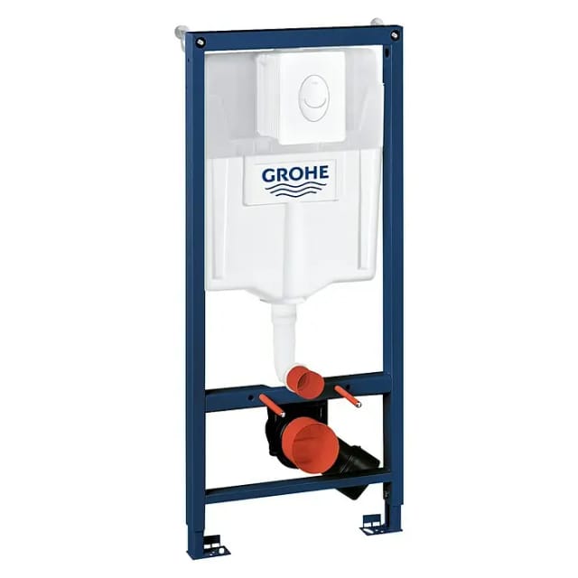 3-in-1 Set für wc Rapid sl, Element für wc 1,13m Bauhöhe, WC-Betätigung Skate Air in Alpinweiß, Wandwinkel - Grohe