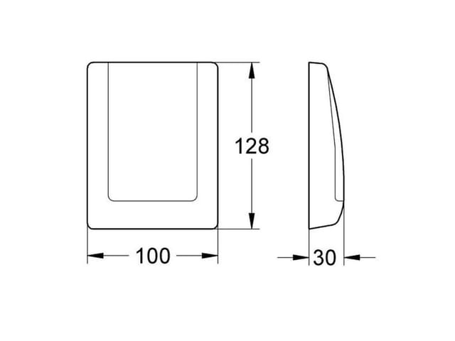 GROHE Abdeckplatte Drückerplatte für Urinal-Druckspülung mattchrom - 43048P00