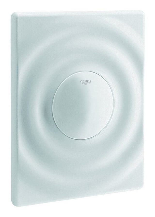 WC-Betätigung Surf 156x197mm mit Druckknopfbetätigung, Alpinweiß - Grohe