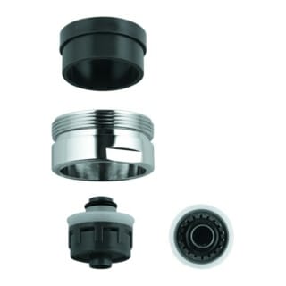 Mousseur Chrom, Außengewinde M28x1, 19,0l/min bei 3bar, Dual Strahlregler Blue - Grohe