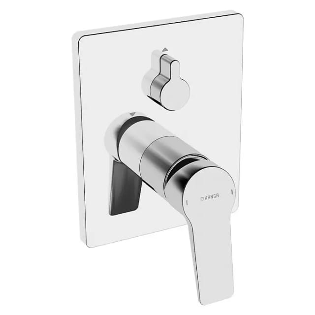Twist - Badewanne Einhebelmischer - Unterputz, Umsteller für 2 Verbraucher, chrom 89849083 - Hansa