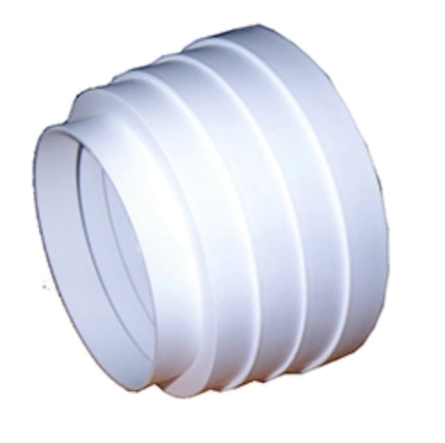 Gekoppelte Reduktionshaube aus weißem PVC 100, 120, 125 Ref. 0660