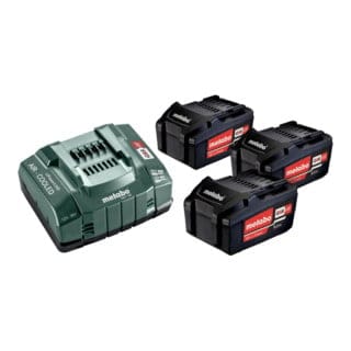 Metabo - Akku Basis Set 18V mit 3x Akku 5,2Ah + Ladegerät asc 145 ( 685048000 )
