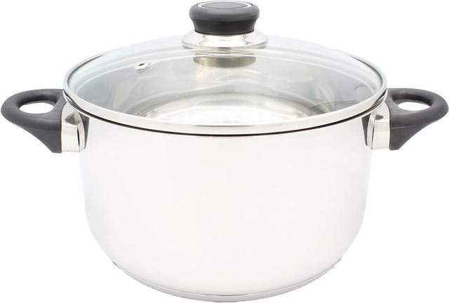 Fleischtopf 'Denver' 20 cm Edelstahl mit Glasdeckel