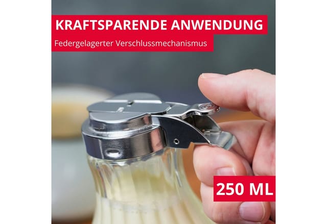 Sahne-/Honiggießer "Berlin" Glas, 250 ml, Höhe: 12 cm