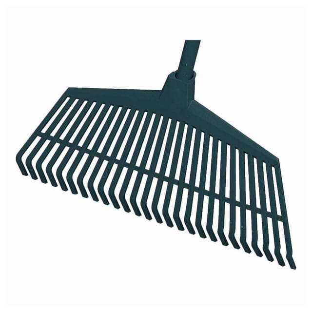 Kunststoff-Laubbesen, 50 cm, mit 130 cm Metallstiel