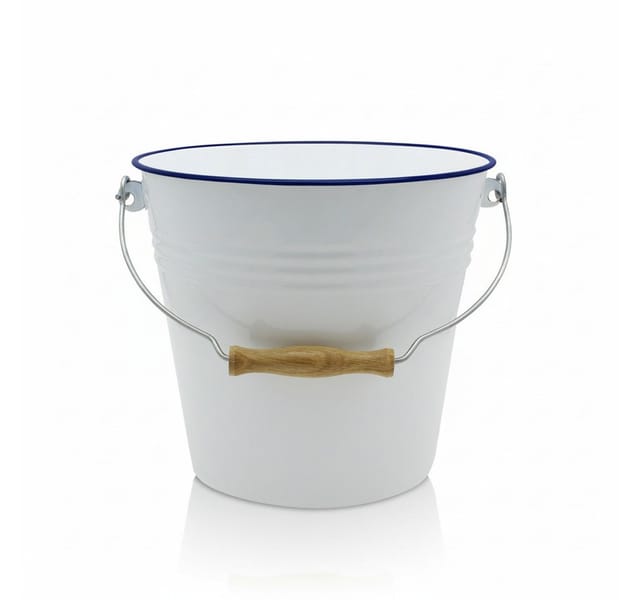 Krüger - Mini-Eimer 'Husum' 14 cm Emaille, 1,5 l