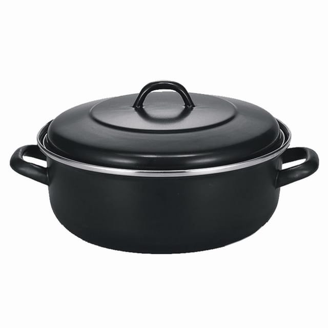 Kölner Bräter 24 cm schwarz matt emailliert