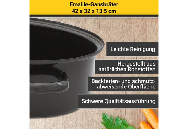 Gansbräter emailliert 42 cm