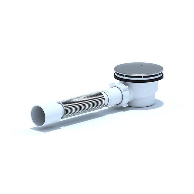 Belvit - Ablaufgarnitur mit Haarsieb/Geruchsstop für Dusche Ø90mm H:71mm