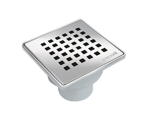 Creavit - Bodenablauf Edelstahl 150x150mm Hofablauf Terrasse Duschablauf Badablauf dn 50