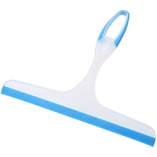 2er-Pack Duschschaber, Badezimmer-Duschglasschaber, Fensterreinigungsschaber für Kunststoff-Duschspiegel, Badezimmerspiegel, Fenster, Glasboden, Blau